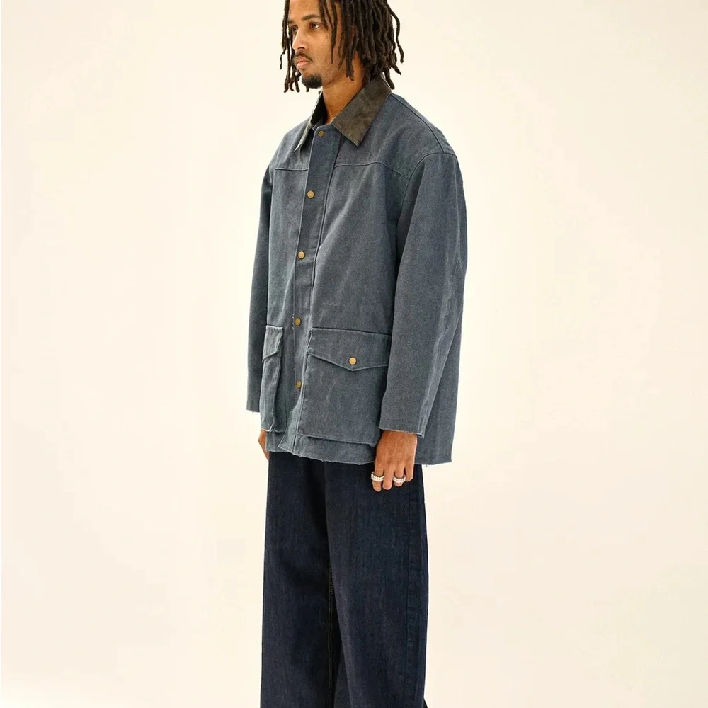 Beaulares designer wrangler Jacket with Contrast Collar - Picture 2 of 7